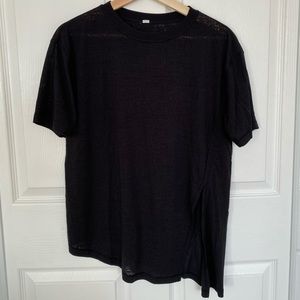 LULULEMON Black Burnout Short Sleeve. Size 6
